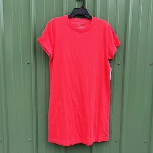 Women's Cotton T-Shirt Dress with Short Sleeves, Size S